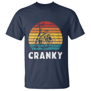 Fishing Lover T Shirt Cranky Vintage Retro Crankbait Fishermen TS11 Navy Print Your Wear