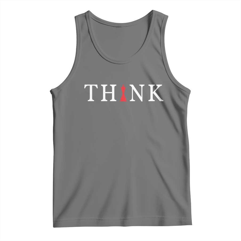 Chess Player Tank Top Think Vintage Master Player TS11 Black Heather Print Your Wear