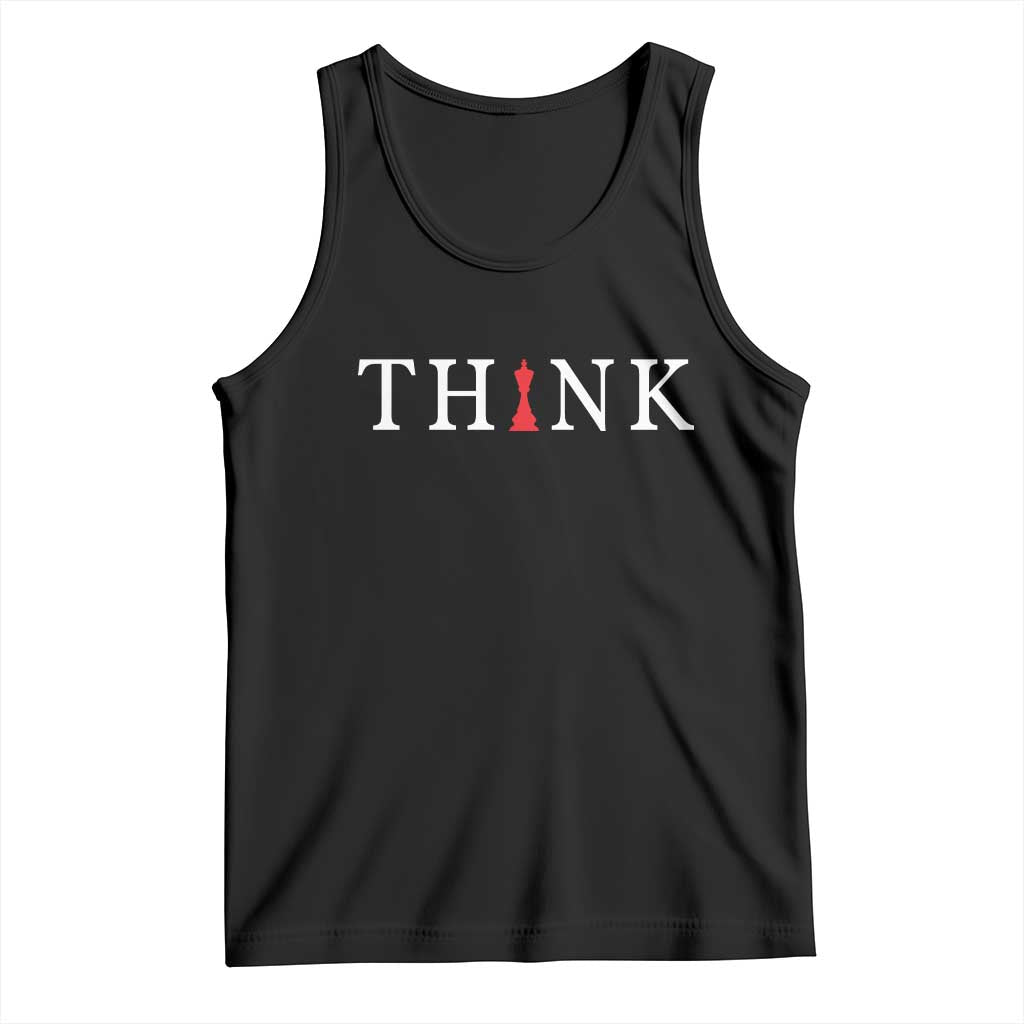 Chess Player Tank Top Think Vintage Master Player TS11 Black Print Your Wear