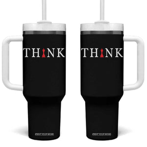 Chess Player Tumbler With Handle Think Vintage Master Player TS11 One Size: 40 oz Black Print Your Wear
