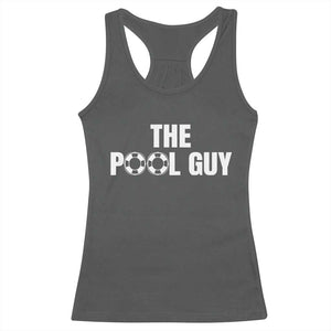 Funny Swimming Lover Racerback Tank Top The Pool Guy Expert TS11 Dark Heather Print Your Wear
