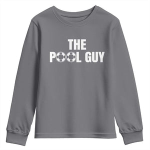 Funny Swimming Lover Youth Sweatshirt The Pool Guy Expert TS11 Charcoal Print Your Wear