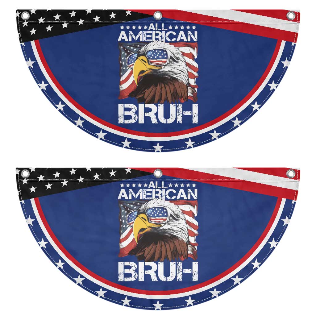 Funny All American Bruh Bald Eagle Patriotic Fan Flag American Flag 4th Of July TS11 2pcs pack Classic Navy Print Your Wear
