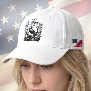 In My Crone Era Baseball Cap Witchy Raven Cauldron Goth Dark Mystic
