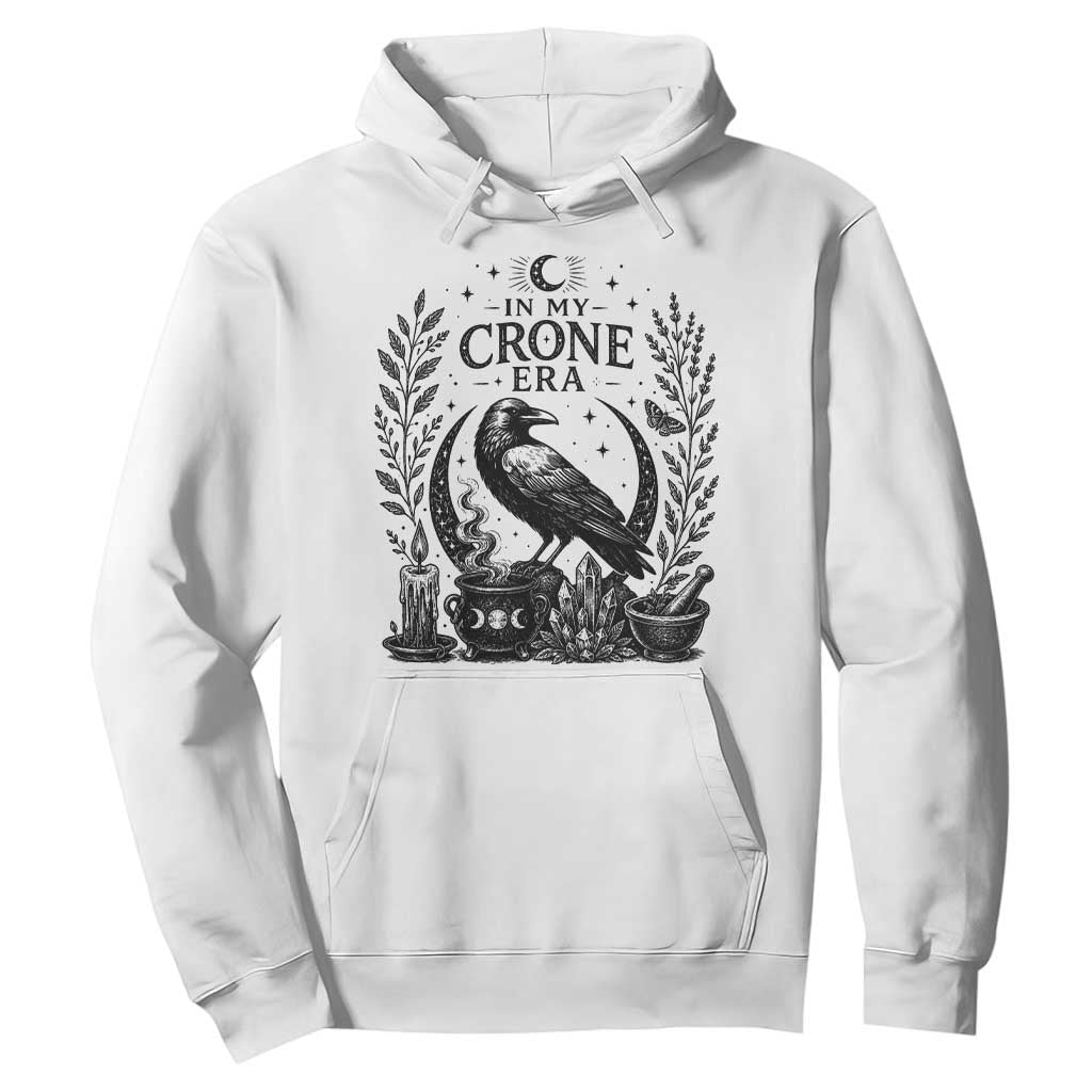 In My Crone Era Hoodie Witchy Raven Cauldron Goth Dark Mystic