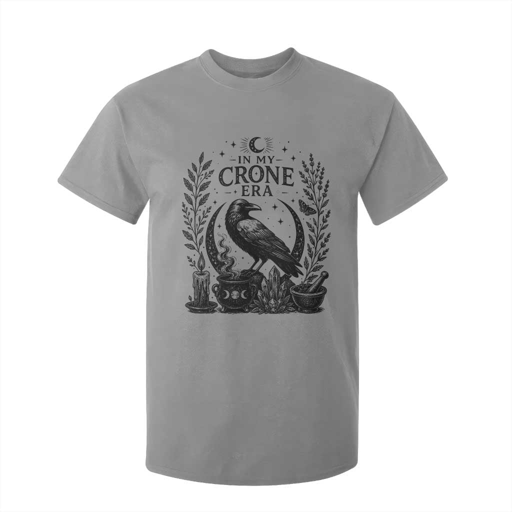 In My Crone Era T Shirt For Kid Witchy Raven Cauldron Goth Dark Mystic