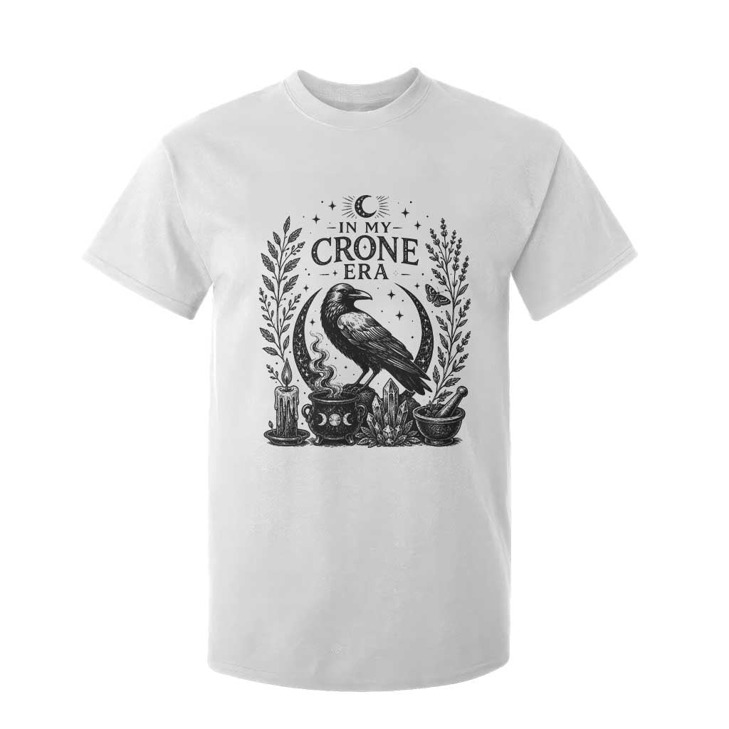 In My Crone Era T Shirt For Kid Witchy Raven Cauldron Goth Dark Mystic