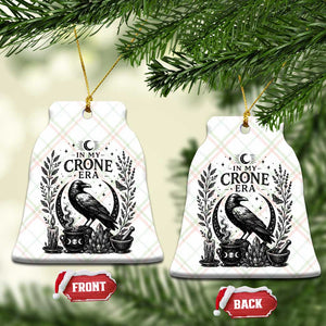 In My Crone Era Ceramic Ornament Witchy Raven Cauldron Goth Dark Mystic