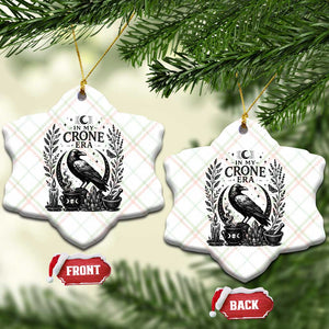 In My Crone Era Ceramic Ornament Witchy Raven Cauldron Goth Dark Mystic