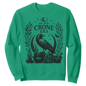 In My Crone Era Sweatshirt Witchy Raven Cauldron Goth Dark Mystic