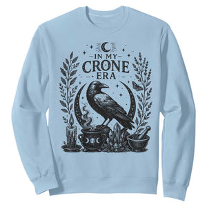 In My Crone Era Sweatshirt Witchy Raven Cauldron Goth Dark Mystic