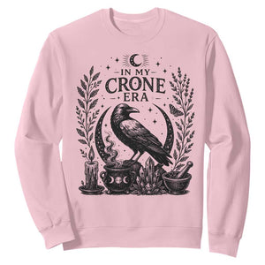 In My Crone Era Sweatshirt Witchy Raven Cauldron Goth Dark Mystic