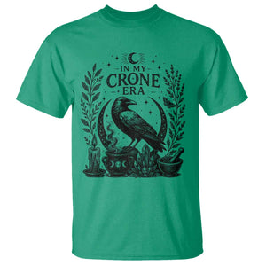 In My Crone Era T Shirt Witchy Raven Cauldron Goth Dark Mystic