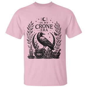 In My Crone Era T Shirt Witchy Raven Cauldron Goth Dark Mystic