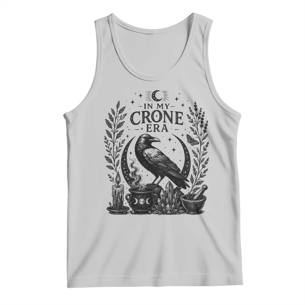 In My Crone Era Tank Top Witchy Raven Cauldron Goth Dark Mystic