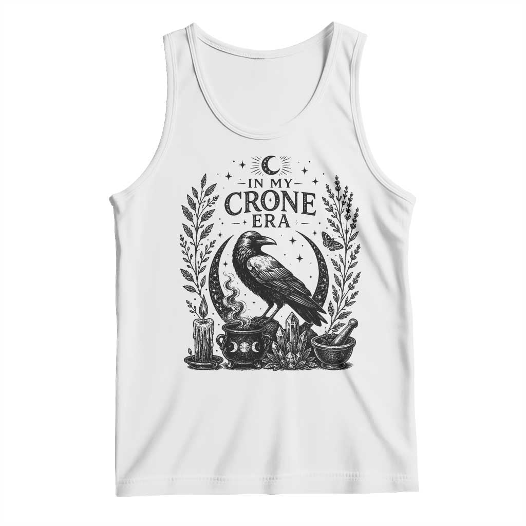 In My Crone Era Tank Top Witchy Raven Cauldron Goth Dark Mystic