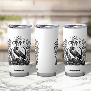 In My Crone Era Tumbler Cup Witchy Raven Cauldron Goth Dark Mystic