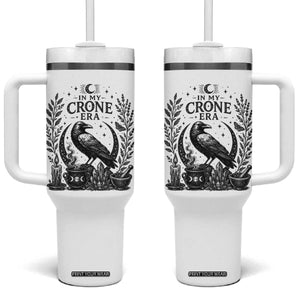 In My Crone Era Tumbler With Handle Witchy Raven Cauldron Goth Dark Mystic