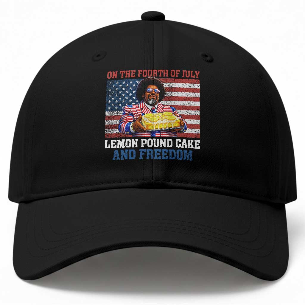 Lemon Pound Cake And Freedom Baseball Cap 4th of July Hip Hop Edgy Humor Rap Fan TS11 Print Your Wear