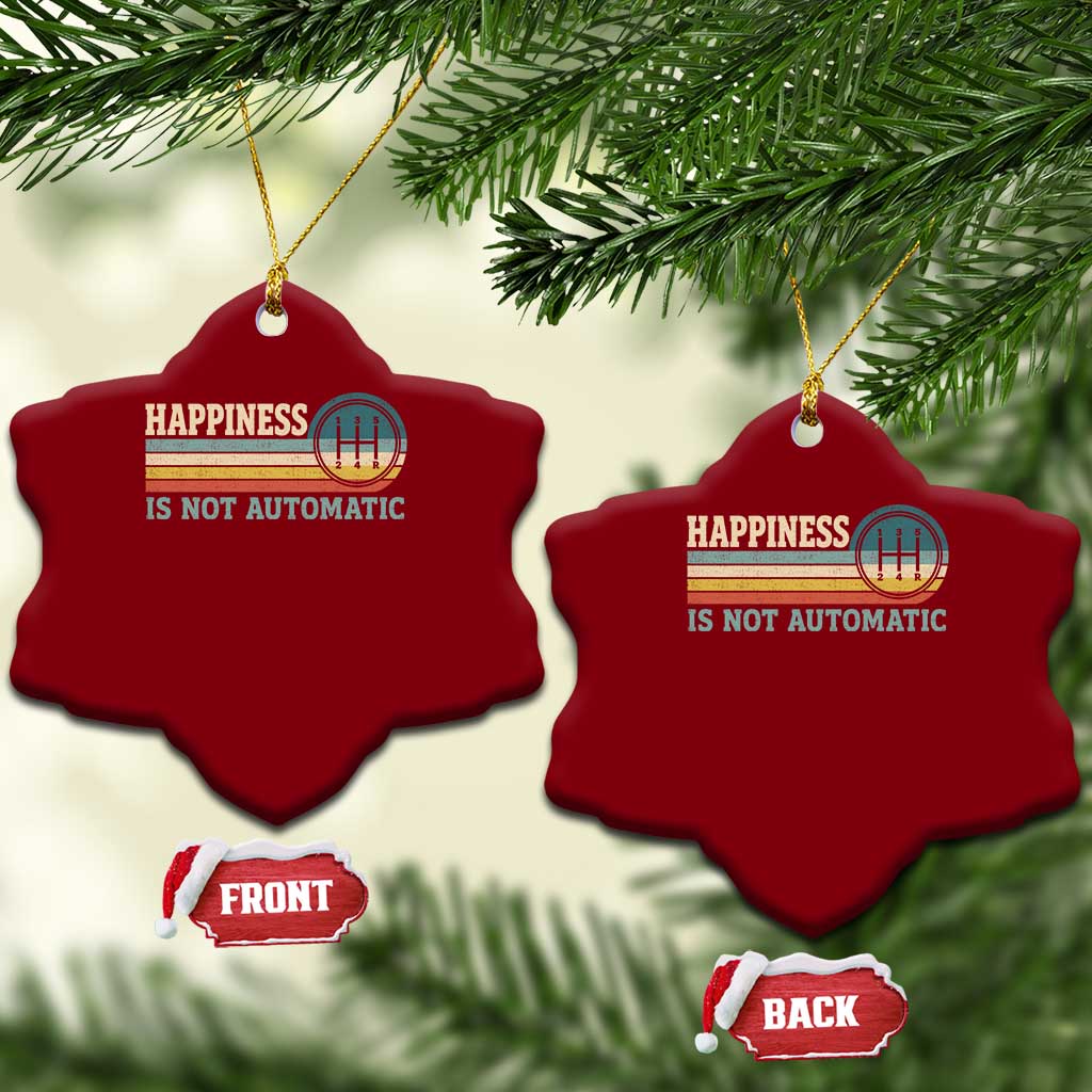 Happiness Is Not Automatic 5 Speed Manual Transmission Car Ceramic Ornament TS11 Print Your Wear