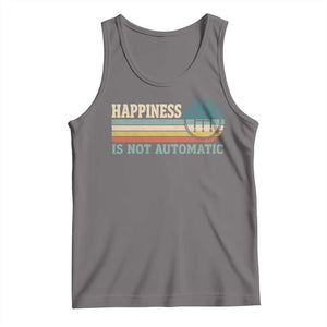 Happiness Is Not Automatic 5 Speed Manual Transmission Car Tank Top TS11 Deep Heather Print Your Wear