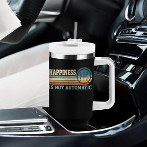 Happiness Is Not Automatic 5 Speed Manual Transmission Car Tumbler With Handle TS11 Print Your Wear