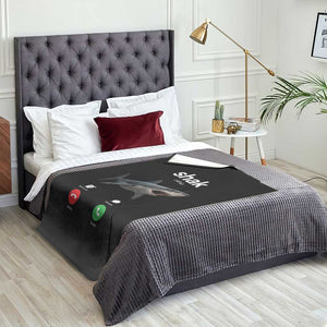 Shark Calling Meme Mispelled Shak Incoming Call Humor Throw Blanket TS11 Print Your Wear