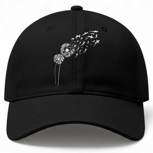 Shark Dandelion Flower for Ocean Wildlife Lover Baseball Cap TS11 Print Your Wear
