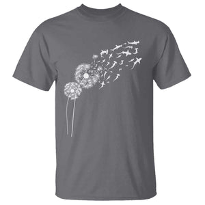 Shark Dandelion Flower for Ocean Wildlife Lover T Shirt TS11 Charcoal Print Your Wear