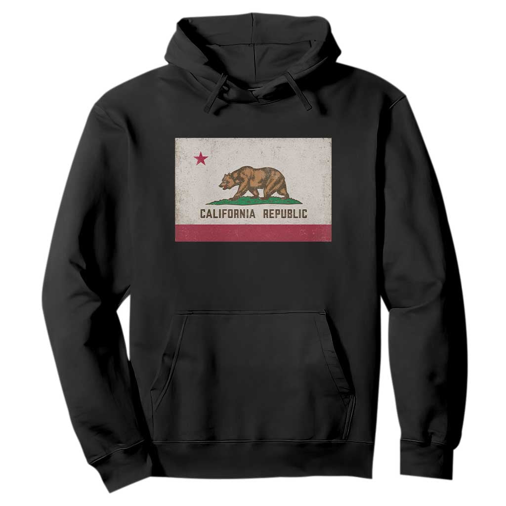 California State Flag Hoodie Grizzly Bear SoCal Norcal Cencal