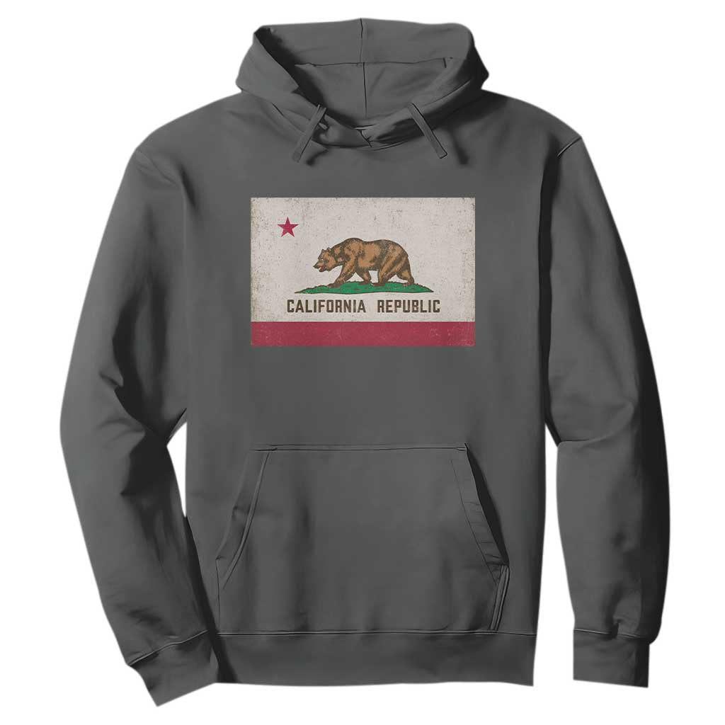 California State Flag Hoodie Grizzly Bear SoCal Norcal Cencal