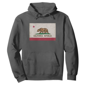 California State Flag Hoodie Grizzly Bear SoCal Norcal Cencal