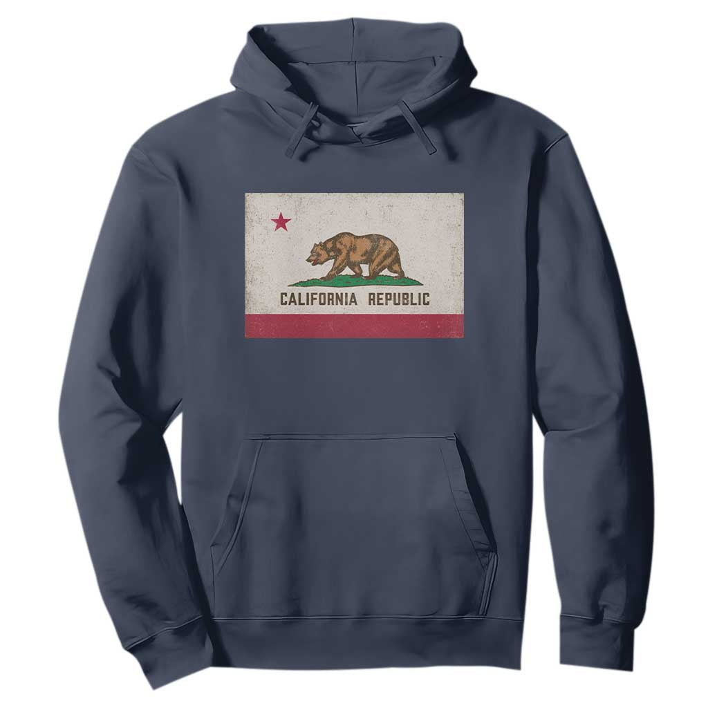 California State Flag Hoodie Grizzly Bear SoCal Norcal Cencal