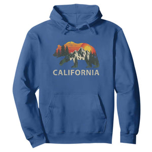 California Grizzly Bear Retro Forest Nature Lover Hoodie