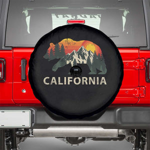 California Grizzly Bear Retro Forest Nature Lover Spare Tire Cover