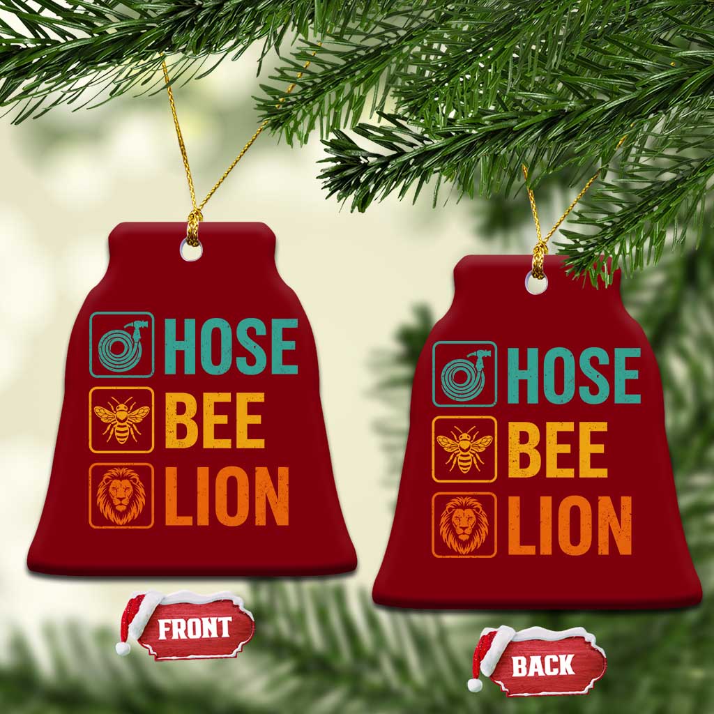 Hose Bee Lion Funny Meme Word Pun Retro Ceramic Ornament TS11 Print Your Wear