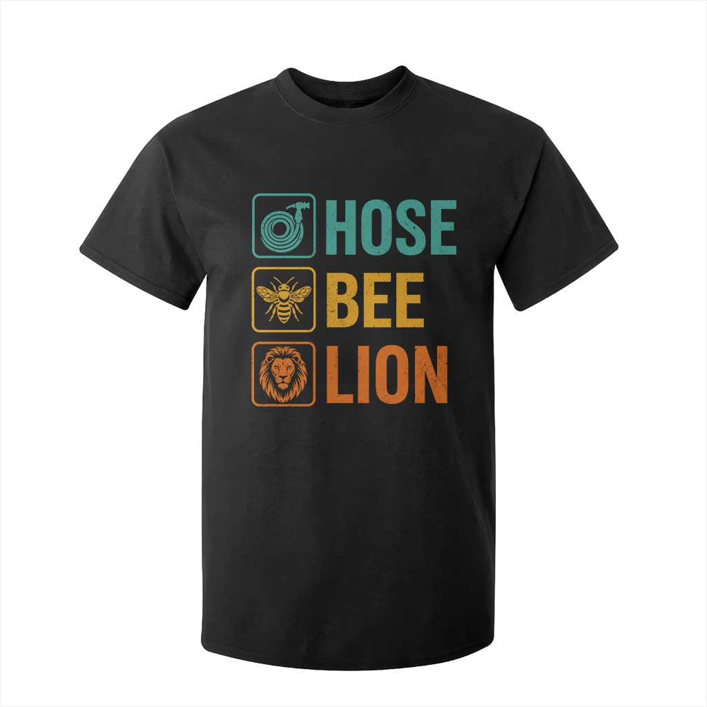 Hose Bee Lion Funny Meme Word Pun Retro T Shirt For Kid TS11 Black Print Your Wear