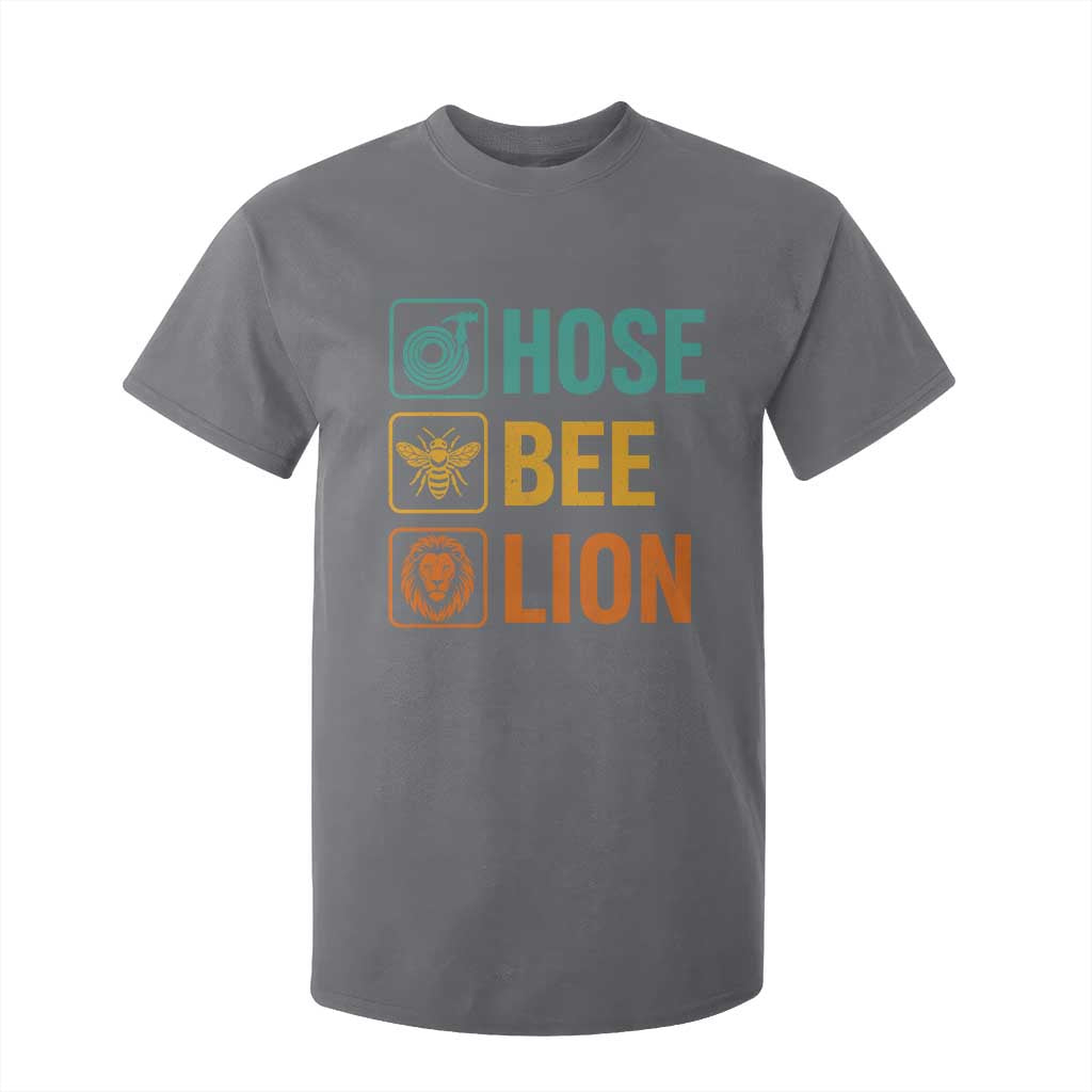 Hose Bee Lion Funny Meme Word Pun Retro T Shirt For Kid TS11 Charcoal Print Your Wear