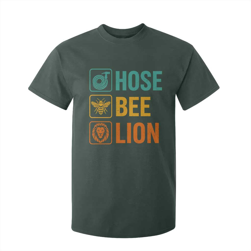 Hose Bee Lion Funny Meme Word Pun Retro T Shirt For Kid TS11 Dark Forest Green Print Your Wear