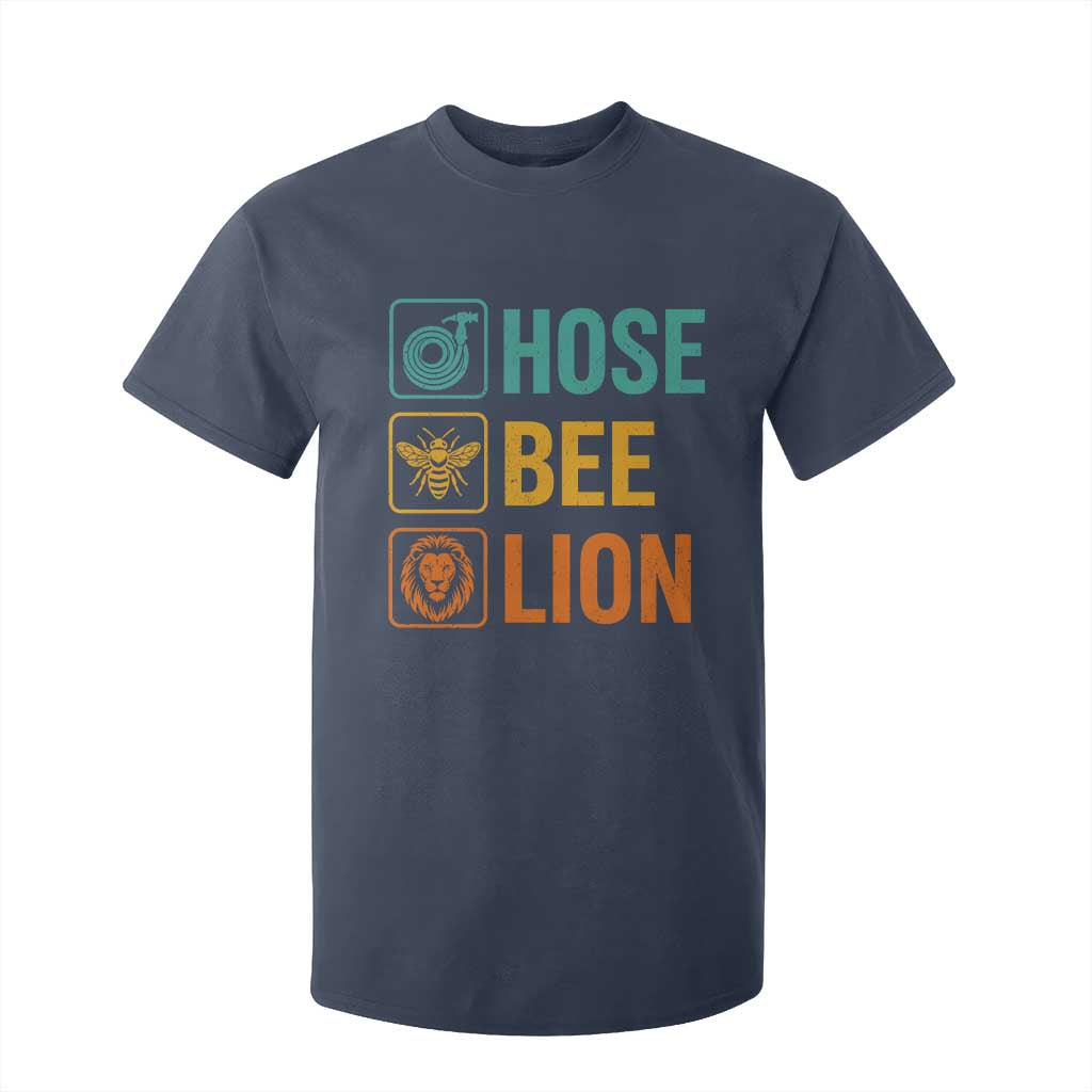 Hose Bee Lion Funny Meme Word Pun Retro T Shirt For Kid TS11 Navy Print Your Wear