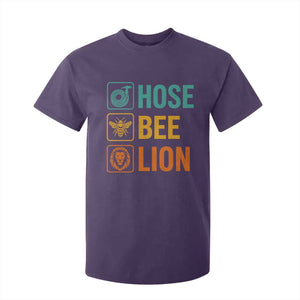 Hose Bee Lion Funny Meme Word Pun Retro T Shirt For Kid TS11 Purple Print Your Wear