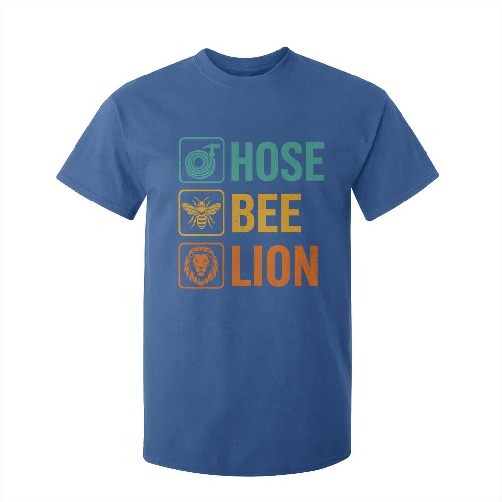 Hose Bee Lion Funny Meme Word Pun Retro T Shirt For Kid TS11 Royal Blue Print Your Wear