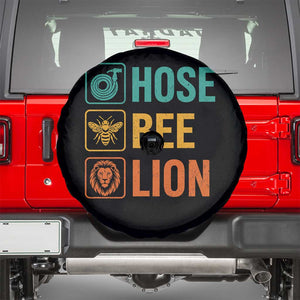 Hose Bee Lion Funny Meme Word Pun Retro Spare Tire Cover TS11 Black Print Your Wear