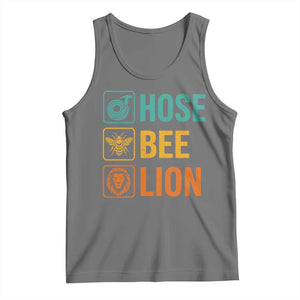 Hose Bee Lion Funny Meme Word Pun Retro Tank Top TS11 Black Heather Print Your Wear