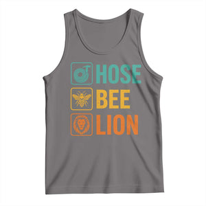 Hose Bee Lion Funny Meme Word Pun Retro Tank Top TS11 Deep Heather Print Your Wear