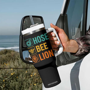 Hose Bee Lion Funny Meme Word Pun Retro Tumbler With Handle TS11 Print Your Wear