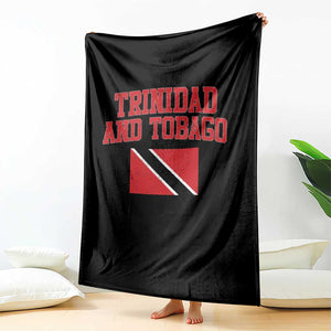 Trinidad And Tobago Athletic Throwback Design Throw Blanket Vintage Trinidadian Flag TS11 Print Your Wear