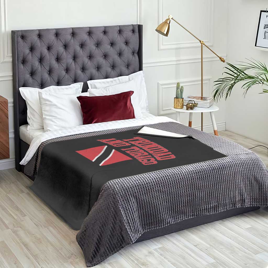 Trinidad And Tobago Athletic Throwback Design Throw Blanket Vintage Trinidadian Flag TS11 Print Your Wear