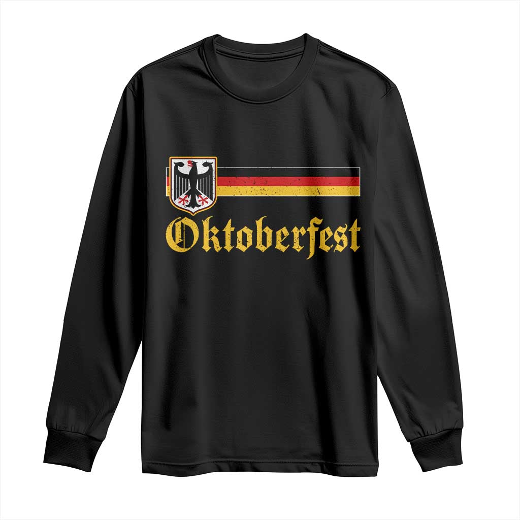 Oktoberfest German Bundesadler Coat of Arms Long Sleeve Shirt Bavarian Drinking Festival TS11 Black Print Your Wear
