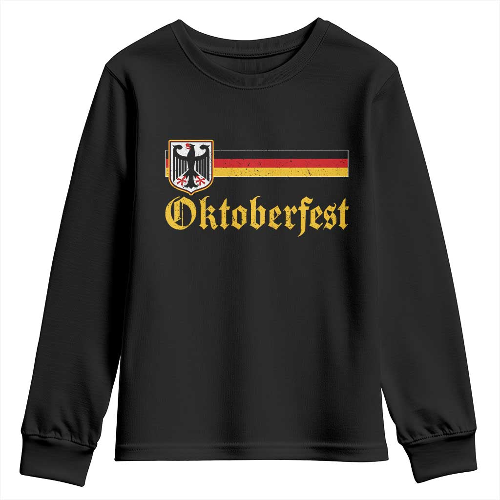 Oktoberfest German Bundesadler Coat of Arms Youth Sweatshirt Bavarian Drinking Festival TS11 Black Print Your Wear